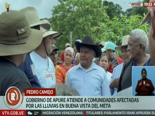 Apure | Gobierno regional atiende a las familias afectadas por las lluvias en el mcpio. Pedro Camejo