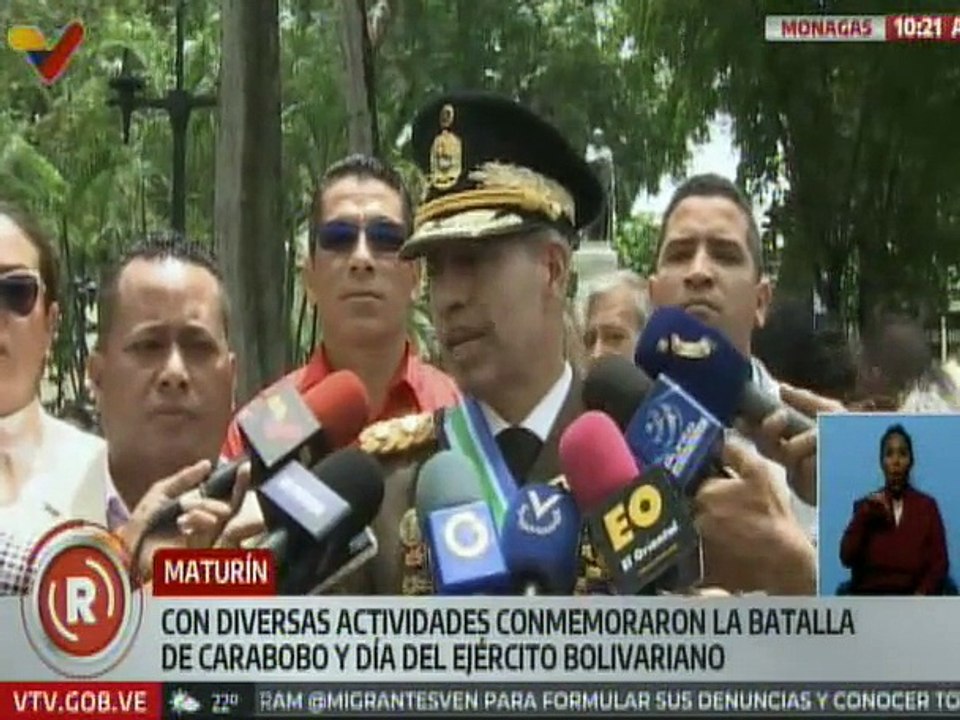 Monaguenses celebran los 204 años de la Batalla de Carabobo y el Día del Ejército Bolivariano