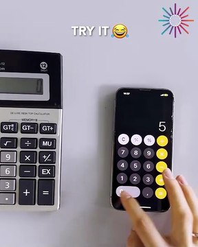 Handheld calculator vs phone calculator! 🤨🤔