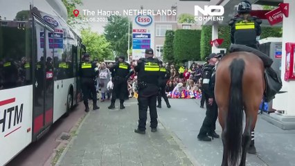 Aktywiści Extinction Rebellion aresztowani podczas protestu na szczycie NATO w Hadze