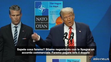 Nato, dopo no della Spagna al 5% del Pil, Trump: gliela faremo pagare