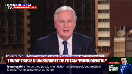 Iran: "Cette frappe pour la sécurité d'Israël était légitime", estime Michel Barnier, ancien Premier ministre