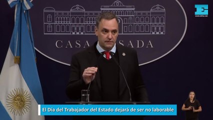 El Día del Trabajador del Estado dejará de ser no laborable