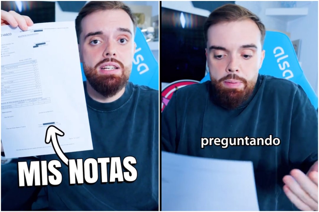 Ibai Llanos muestra sus notas de Primero de la ESO