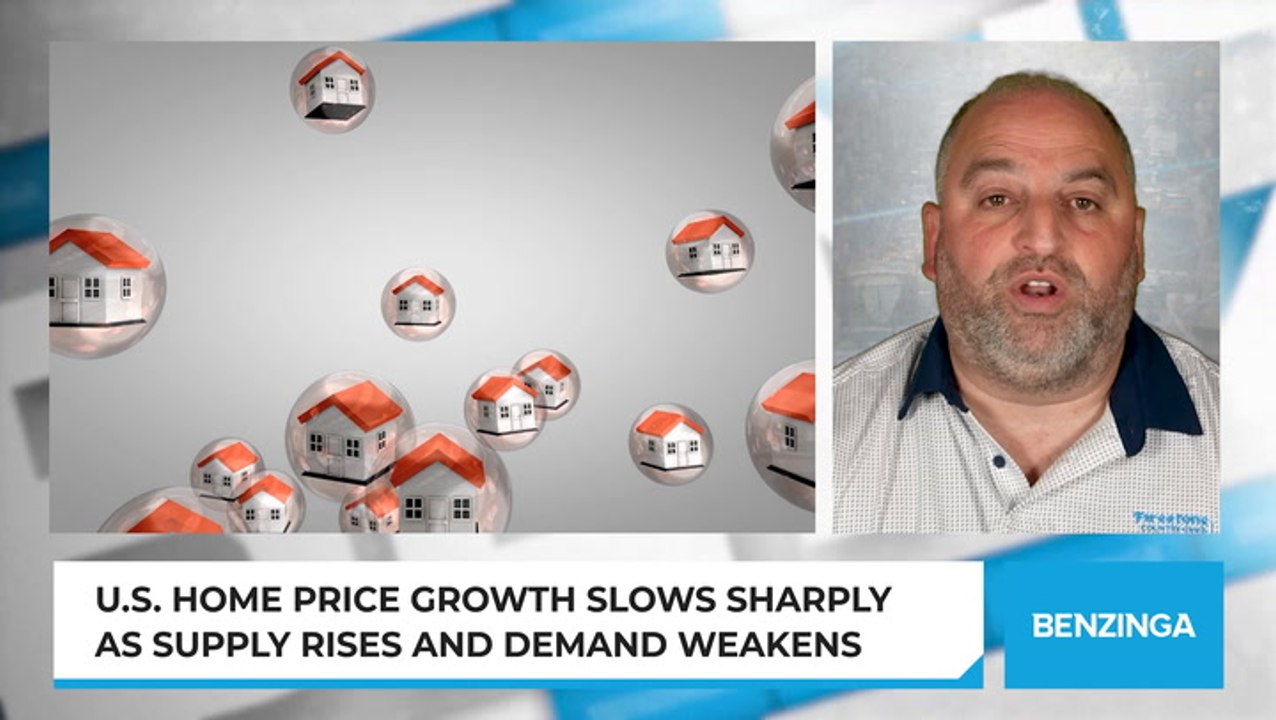 U.S. Home Price Growth Slows Sharply as Supply Rises and Demand Weakens
