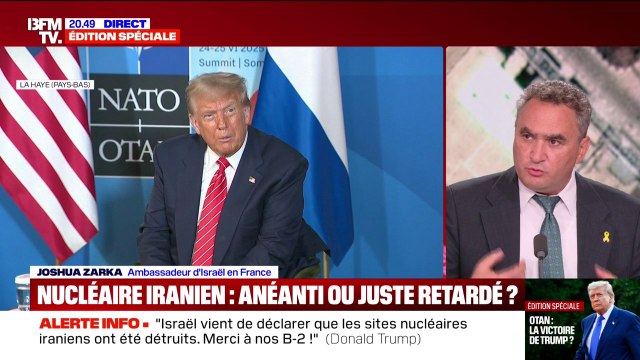 Nucléaire iranien: pour l'ambassadeur d'Israël en France, les installations nucléaires ont été endommagées de façon signficative
