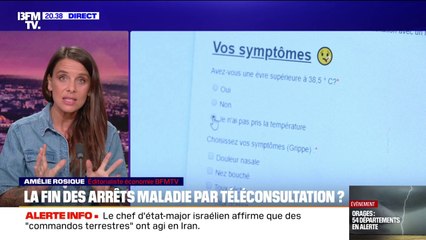 Dette: le gouvernement envisage la fin des arrêts maladie par téléconsultation pour économiser 1,7 milliards d'euros