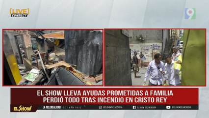 Hacen entrega de insumos a familia que se le incendio hogar en Cristo Rey | ESM