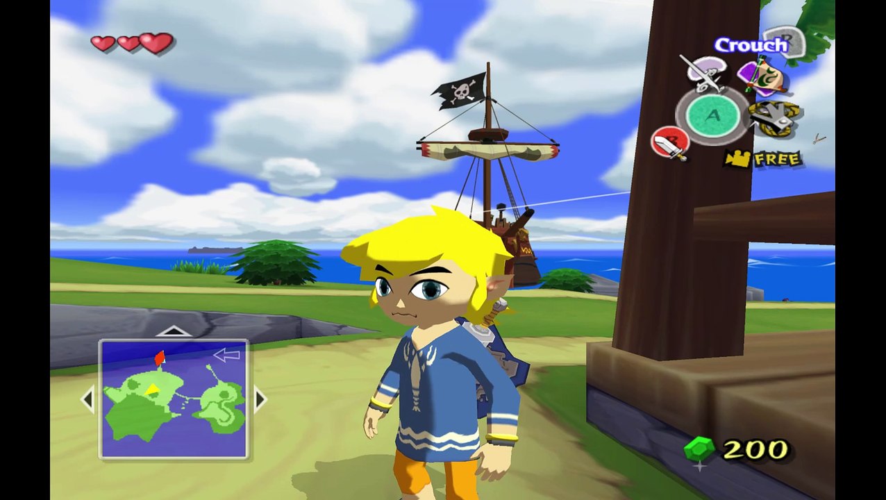 Wind Waker. Blue Eyes test 2 with circle shape (Added less or more border for positioning P3)