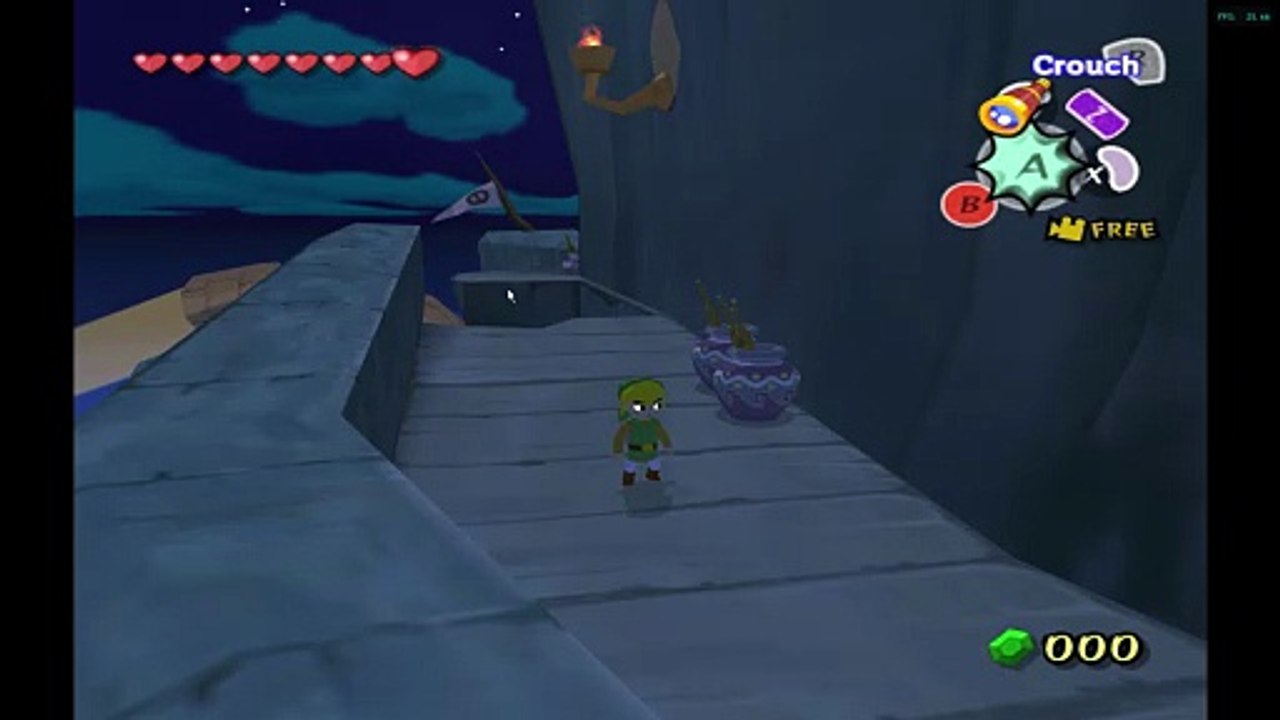 Wind Waker. FF1. Triggering Pirates Charm text id 1107 short video.