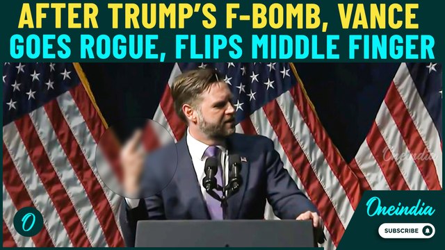 Vance Raises Middle Fing@r on Live TV After Trump Drops F-Bomb; Mocks Washington; ‘We’re #1 in D.C.’