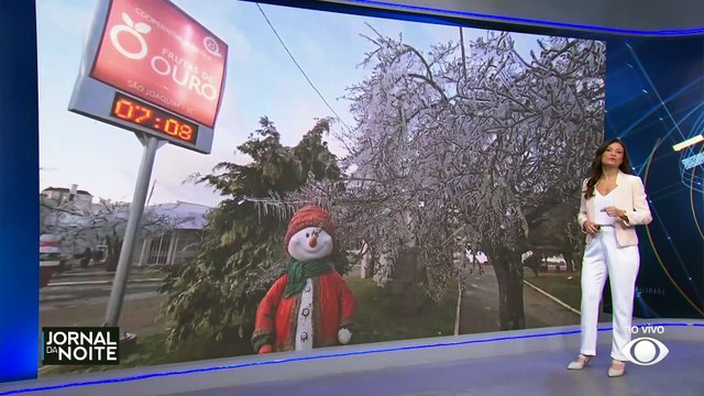 Temperaturas negativas são registradas em várias cidades do Brasil