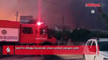 İzmir'deki orman yangınına müdahale sürüyor!