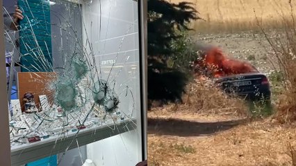 Nuevas imágenes del asalto de película en un centro comercial mediante alunizaje