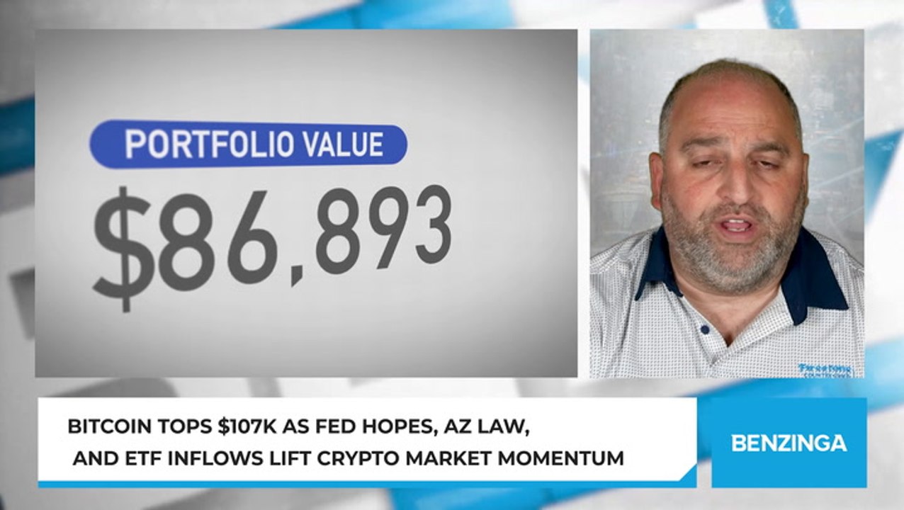 Bitcoin tops $107K as Fed hopes, AZ law, and ETF inflows lift crypto market momentum