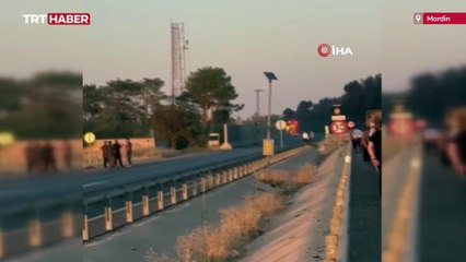 Anız yangını seyir halindeki yakıt yüklü tankere sıçradı