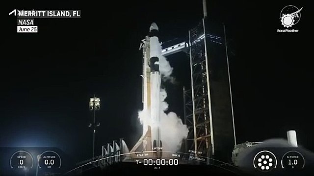Astronauts blast off into space aboard SpaceX rocket