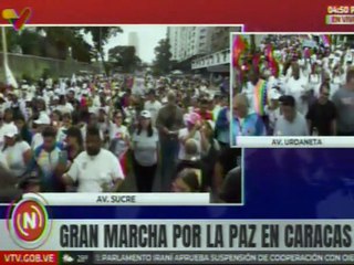 Juventud venezolana marcha por la paz y contra las guerras