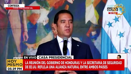 Culmina reunión de presidenta Castro y Secretaría de Seguridad de EE.UU. Kristi Noem