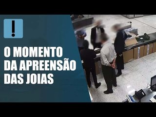 Vídeo mostra apreensão das joias sauditas de R$ 16 mi em Guarulhos