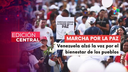 Movilización en Caracas respalda propuesta de paz del Presidente Maduro