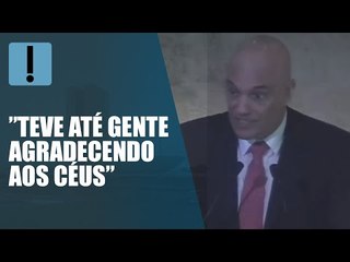 Moraes ironiza boato de que teria sido preso durante a eleição