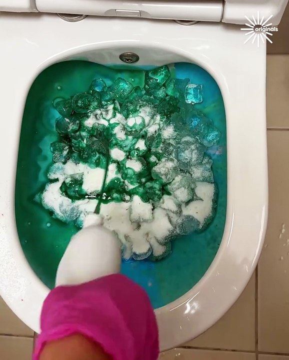 Satisfying ASMR toilet cleaning! 🚽