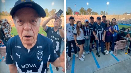 Aficionado de Monterrey presume su lealtad al club: 60 años de fan y 80 de vida