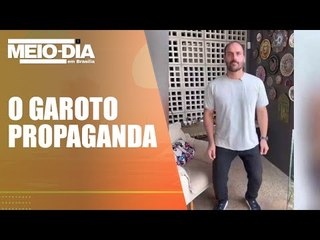 Eduardo Bolsonaro, o vendedor: "É o que a Lucinha chama de arco-íris"