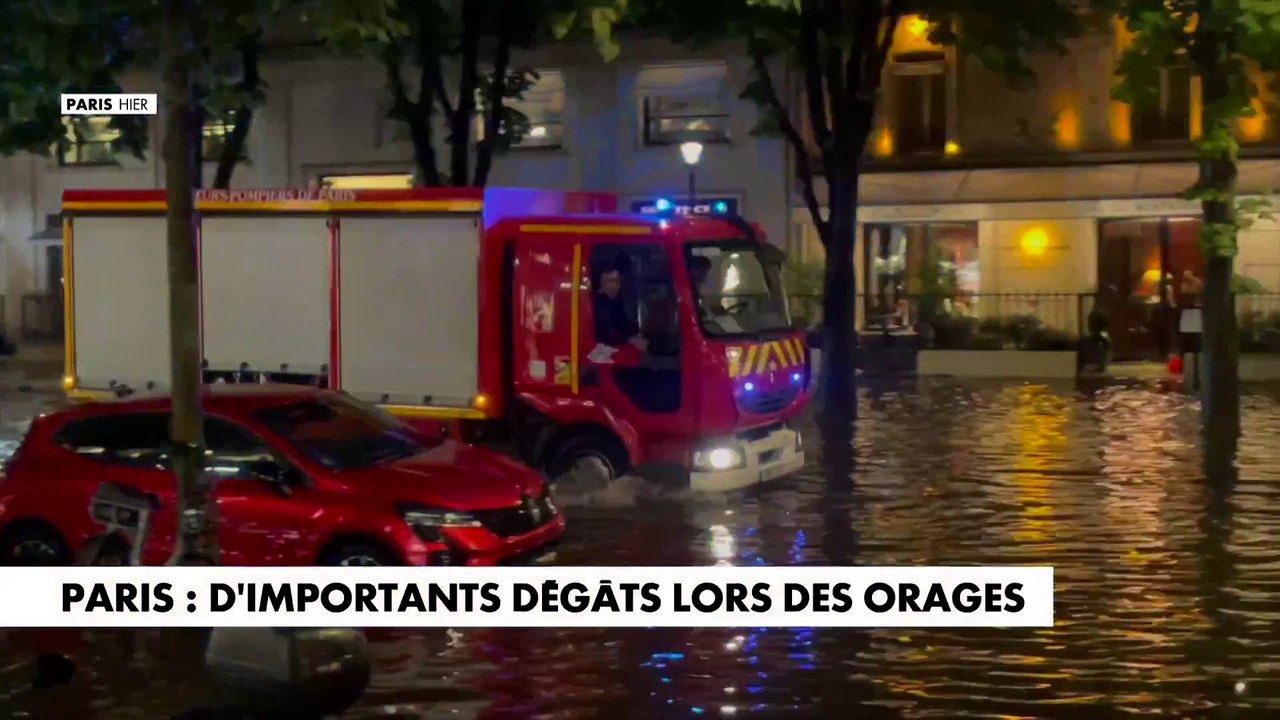 Paris : d'importants dégâts lors des orages