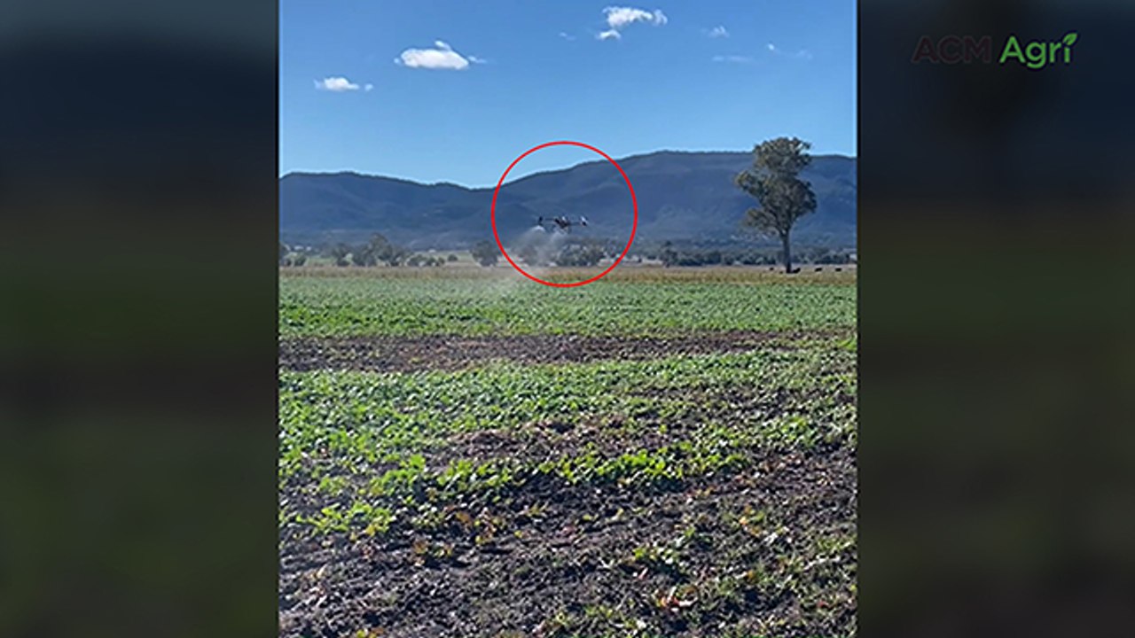 Eye in the sky drone finds a way to beat the wet paddocks at Piallaway
