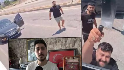 Yol verme tartışmasında satırla saldıran şüphelilerden kapıyı kilitleyerek canını kurtarmış