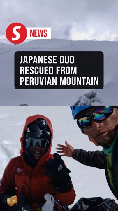 Peruvian police rescues two Japanese tourists trapped in mountain