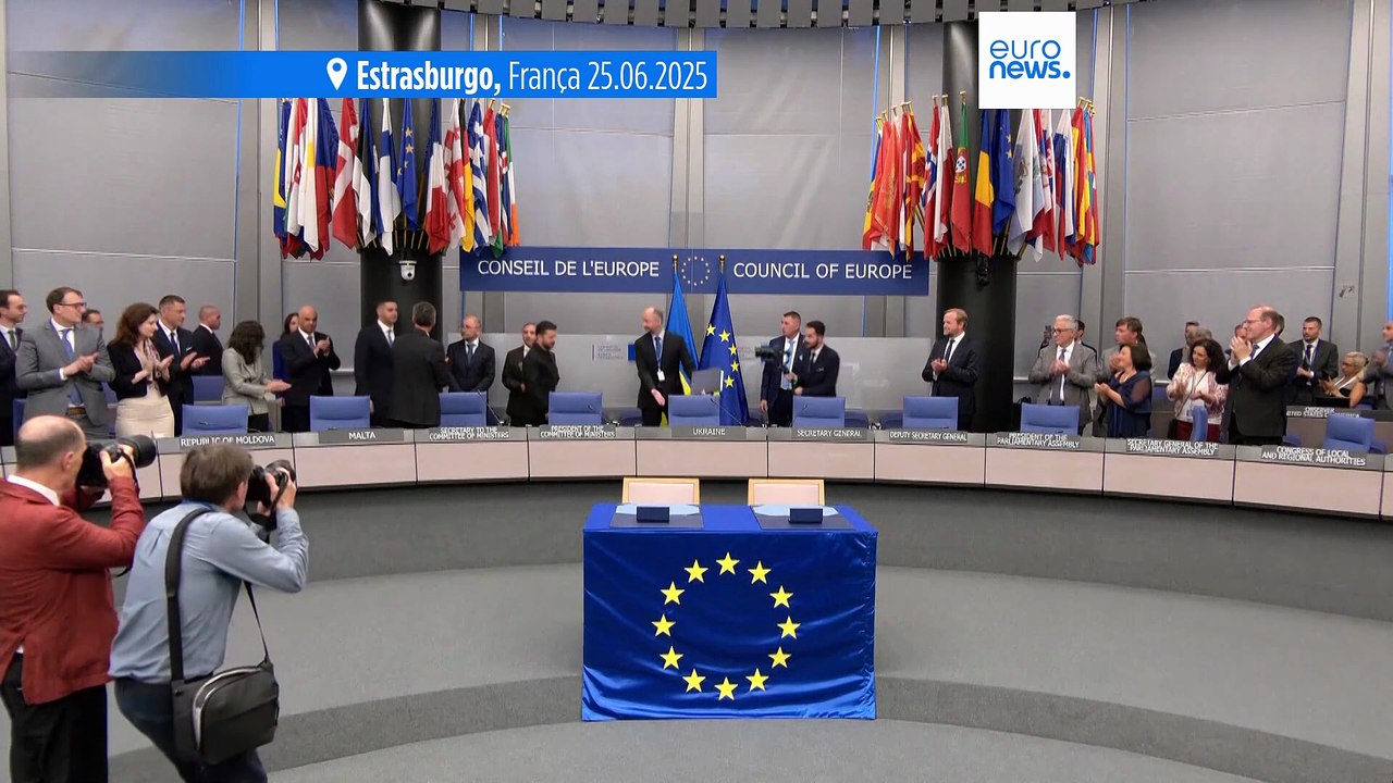 Zelenskyy e Conselho da Europa assinam acordo para a criação de tribunal para a Guerra da Ucrânia