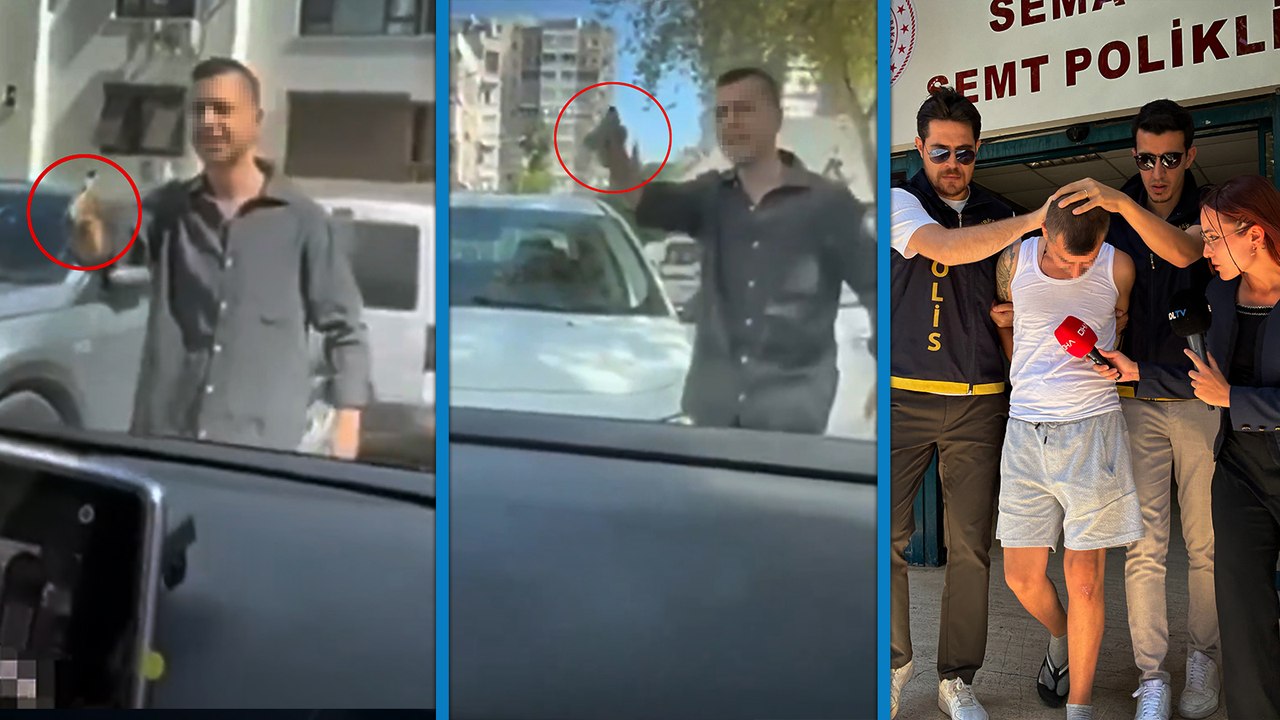 Trafikte tartıştığı kadınlara tabanca doğrultan sürücü gözaltında