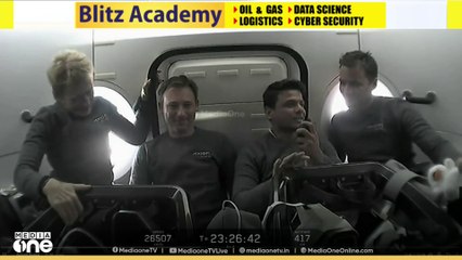 ഡ്രാഗൺ പേടകത്തിൽ നിന്ന് ശുഭാംശു ശുക്ലയും സംഘവും ലോകത്തെ അഭിസംബോധന ചെയ്തു