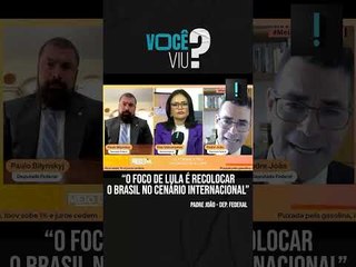 “Foco de Lula é recolocar o Brasil no cenário internacional”, diz petista sobre ida à China #shorts