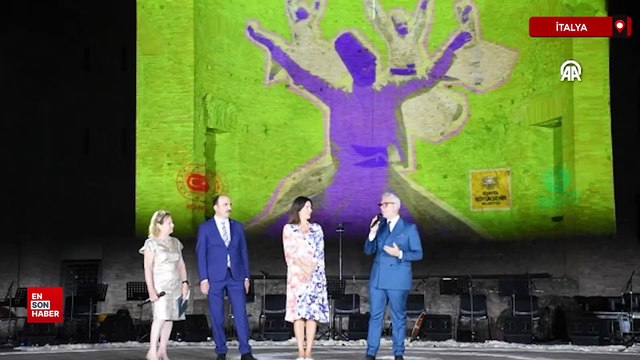 Roma'nın simge yapısı Kolezyum'un önünde Mevlevi Sema Töreni yapıldı