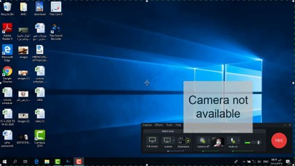 webCam recording in Camtasia studio