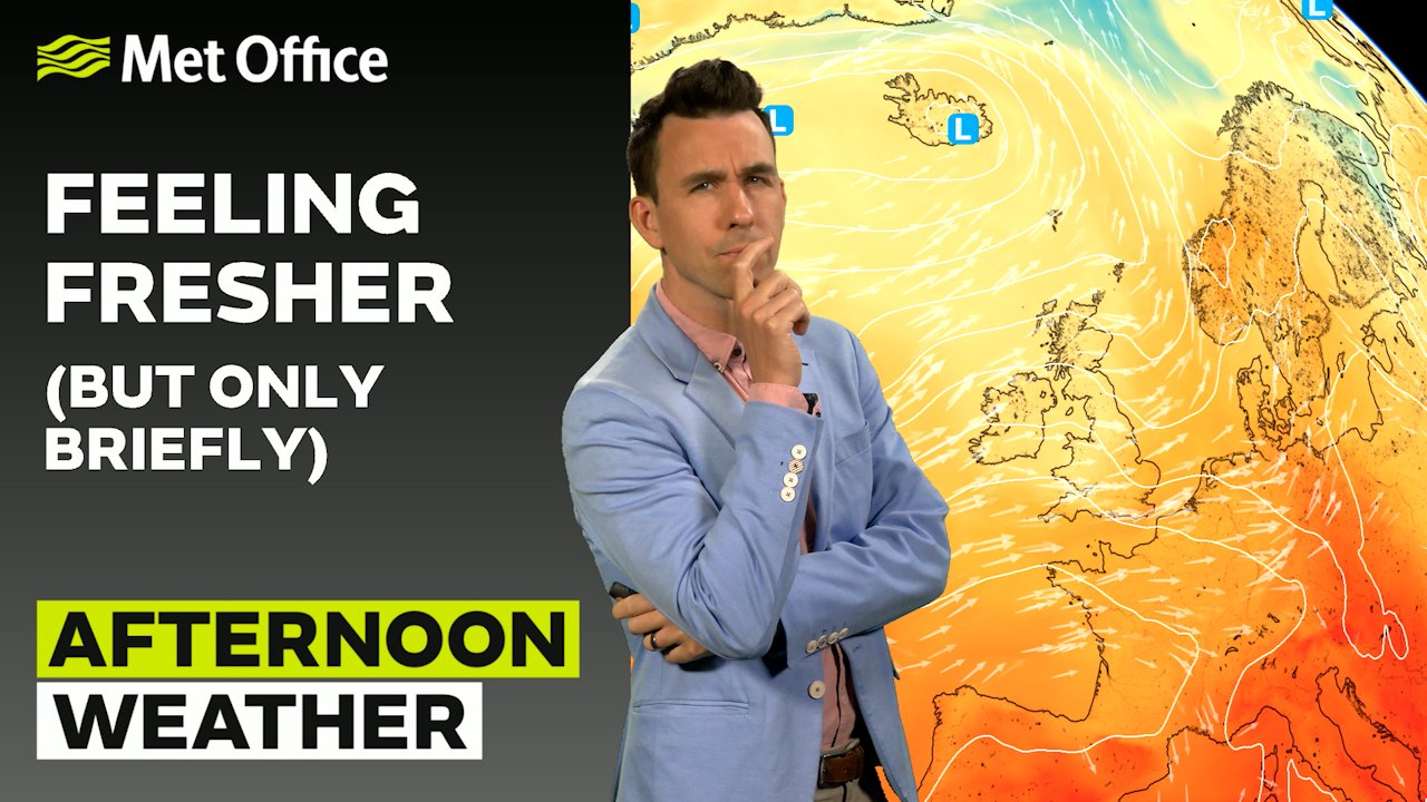 Met Office Thursday Afternoon Weather Forecast 26/06/2025