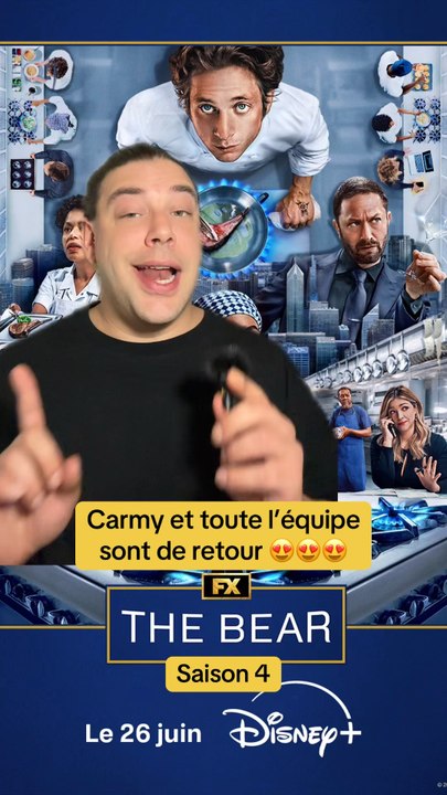 Dis-moi en commentaire si t’as envie de regarder la saison 4 de The Bear qui arrive sur Disney+. Et si tu l’as déjà vu dis-moi ce que t’en as pensé ☺️