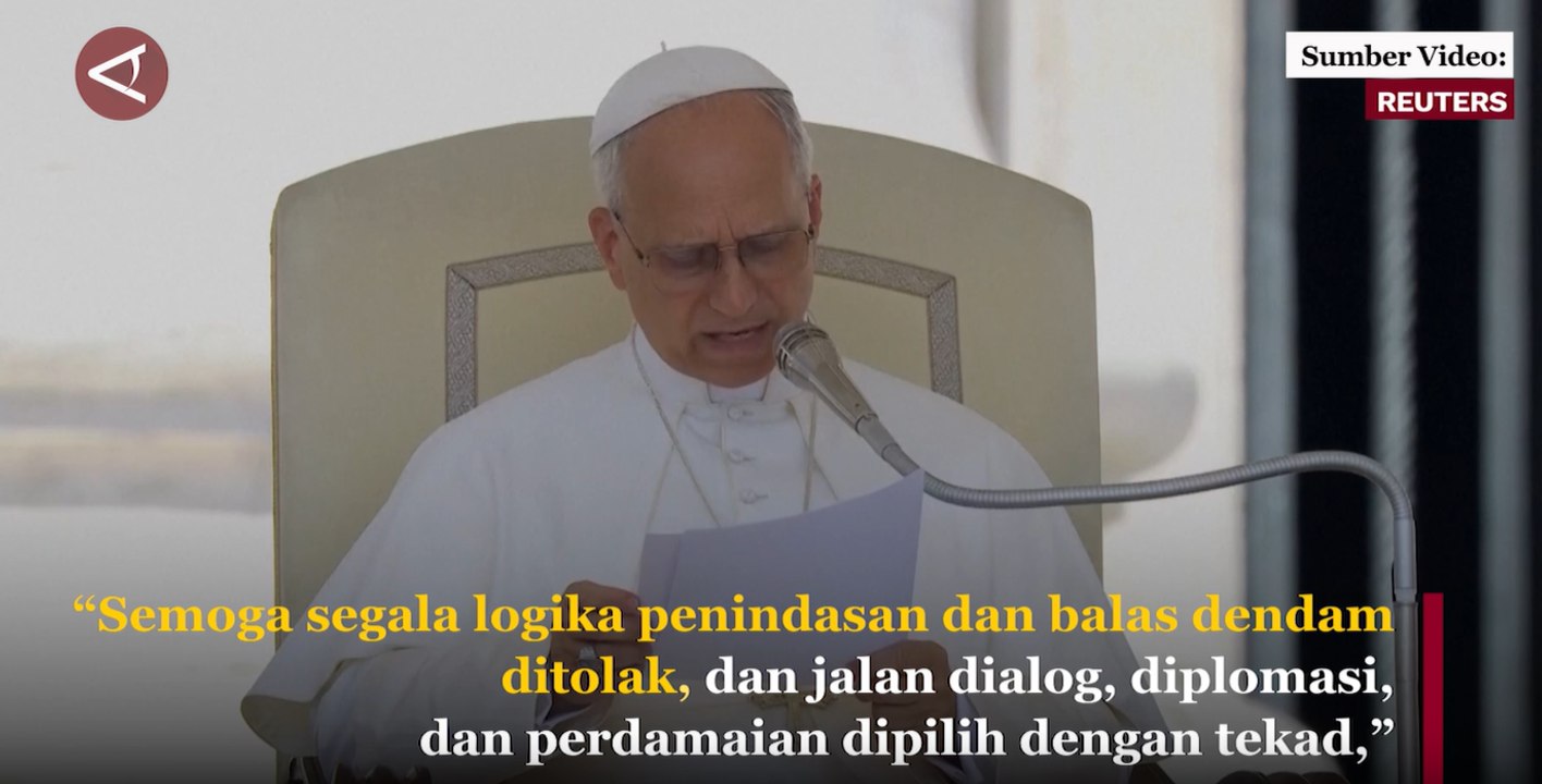 Paus Leo serukan Israel-Iran tak kejar balas dendam setelah perang