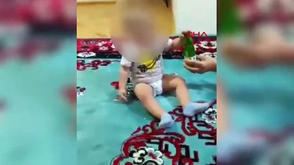 Bu ne biçim anne ? 1,5 yaşındaki minik kıza akılalmaz şiddet!