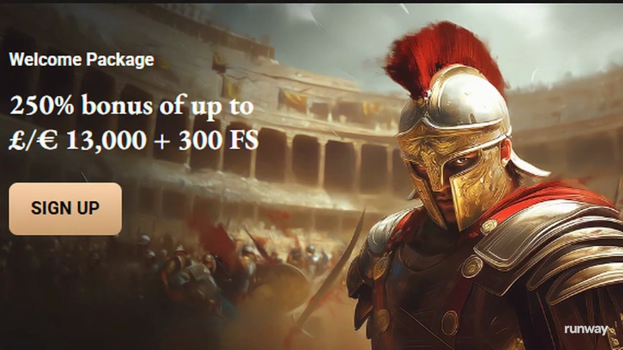 The gladiator helmet and armor subtly moving and gleaming in the sunlight, with a slight movement of the red plume on the helmet. The colosseum crowd in the background has subtle movement. Keep all text elements co