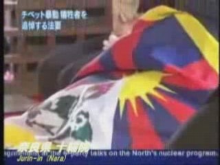 Free Tibet protest in Japan 2008.5.6