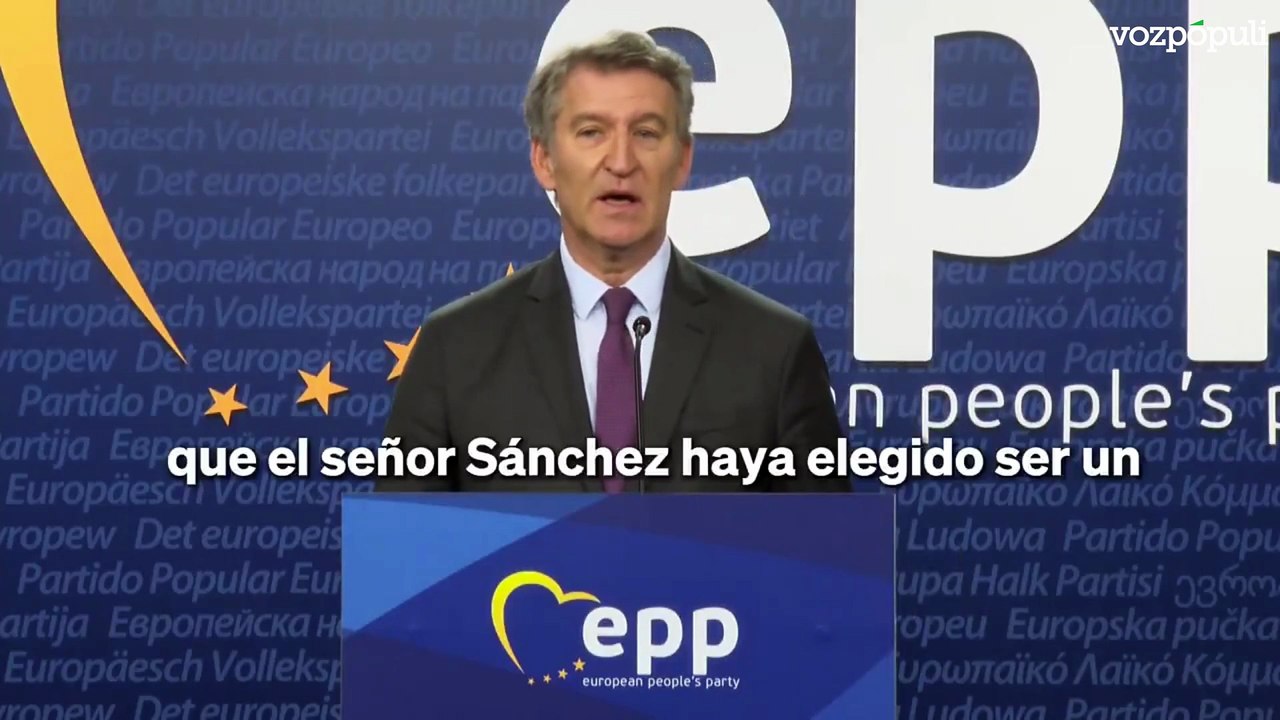 Feijóo asegura que la corrupción que rodea a Sánchez preocupa a toda Europa
