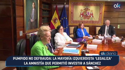Pumpido no defrauda la mayoría izquierdista ‘legaliza’ la amnistía que permitió investir a Sánchez