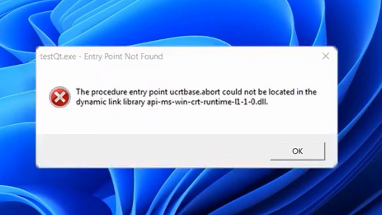 🛠️ Fix "Entry Point Not Found" Error in Windows 11/10/8/7 – Step-by-Step Guide ✔️