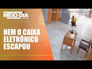 Golpista tentou roubar caixa eletrônico em 8 de janeiro