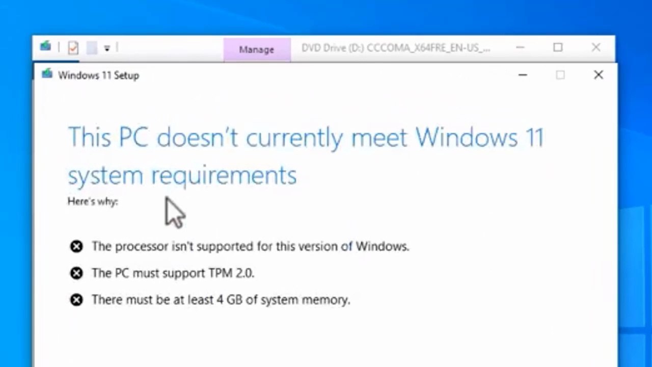 How Do i Fix “This PC Doesn't Currently Meet Windows 11 System Requirements” | Upgrade to Windows 11 Easily